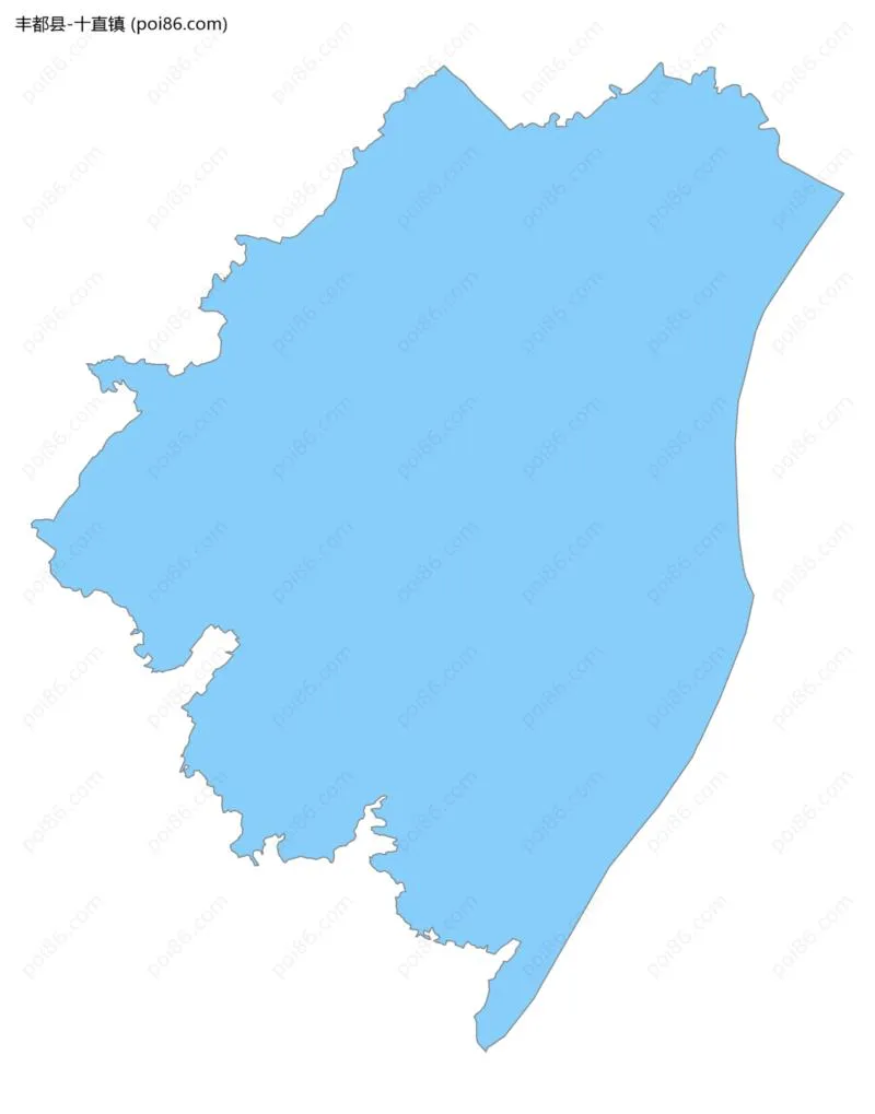 十直镇边界地图
