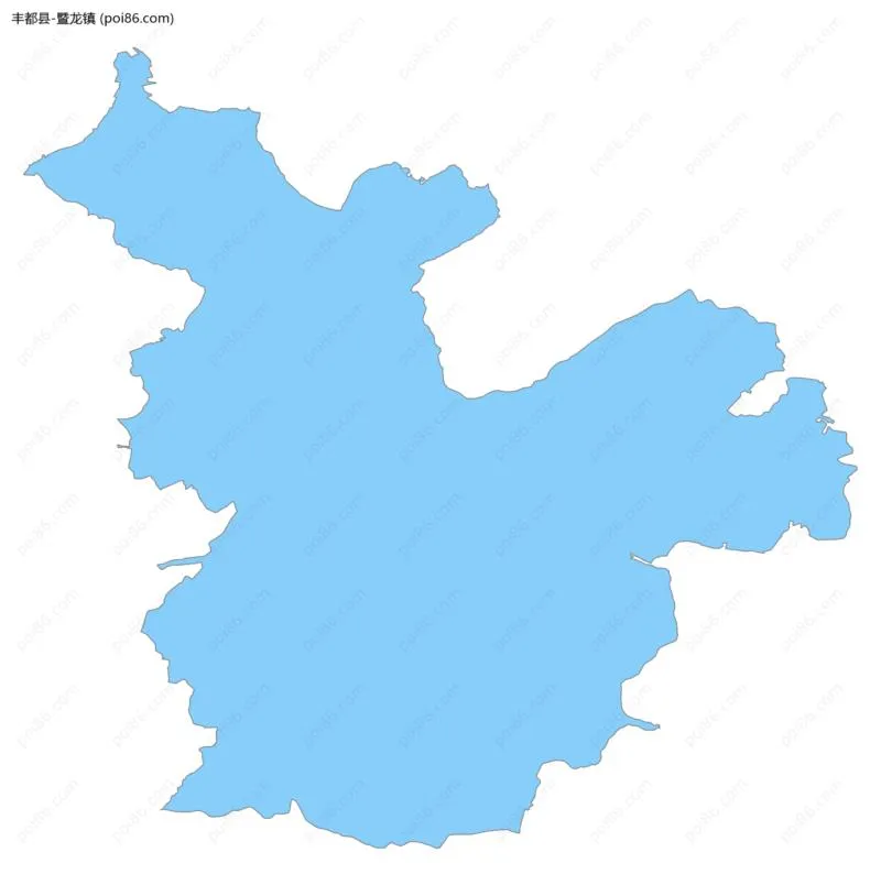 暨龙镇边界地图