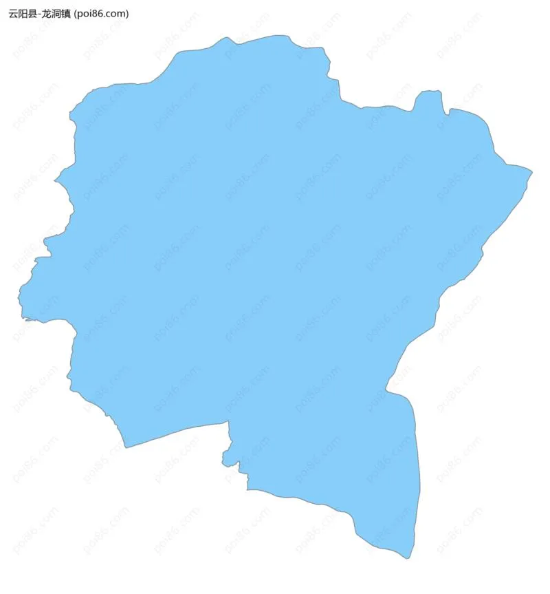 龙洞镇边界地图