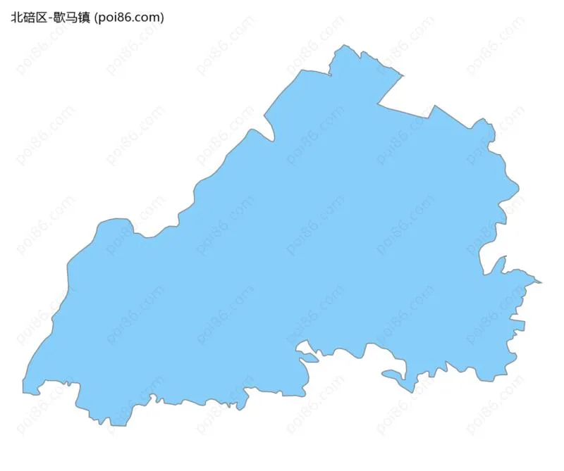 歇马镇边界地图