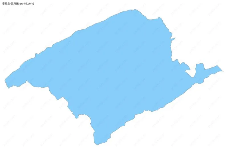 五马镇边界地图