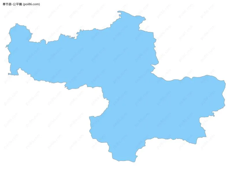 公平镇边界地图