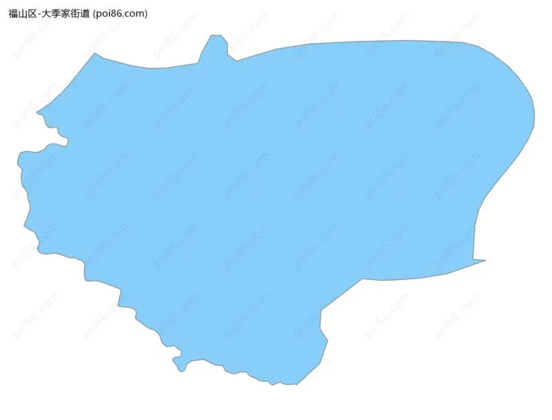 大季家街道边界地图