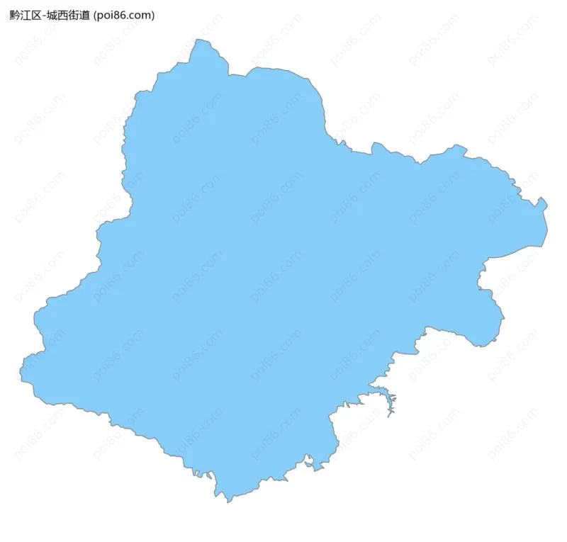 城西街道边界地图