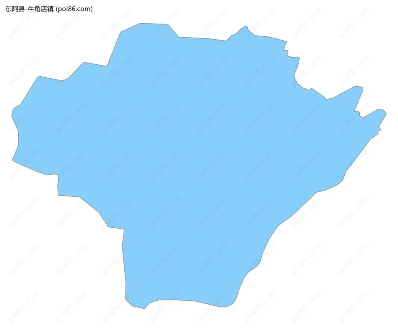 牛角店镇边界地图