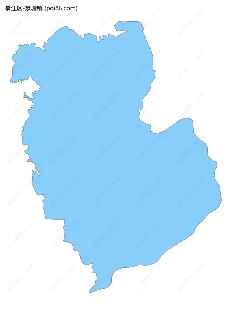 篆塘镇边界地图