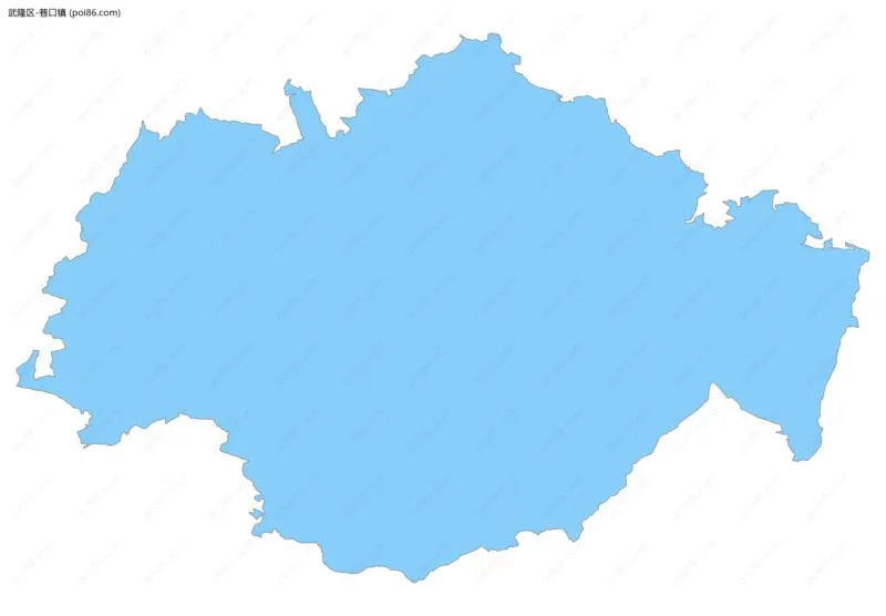 巷口镇边界地图