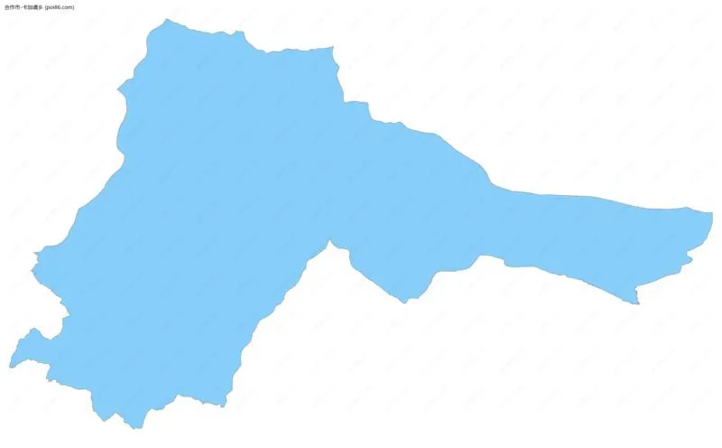 卡加道乡边界地图