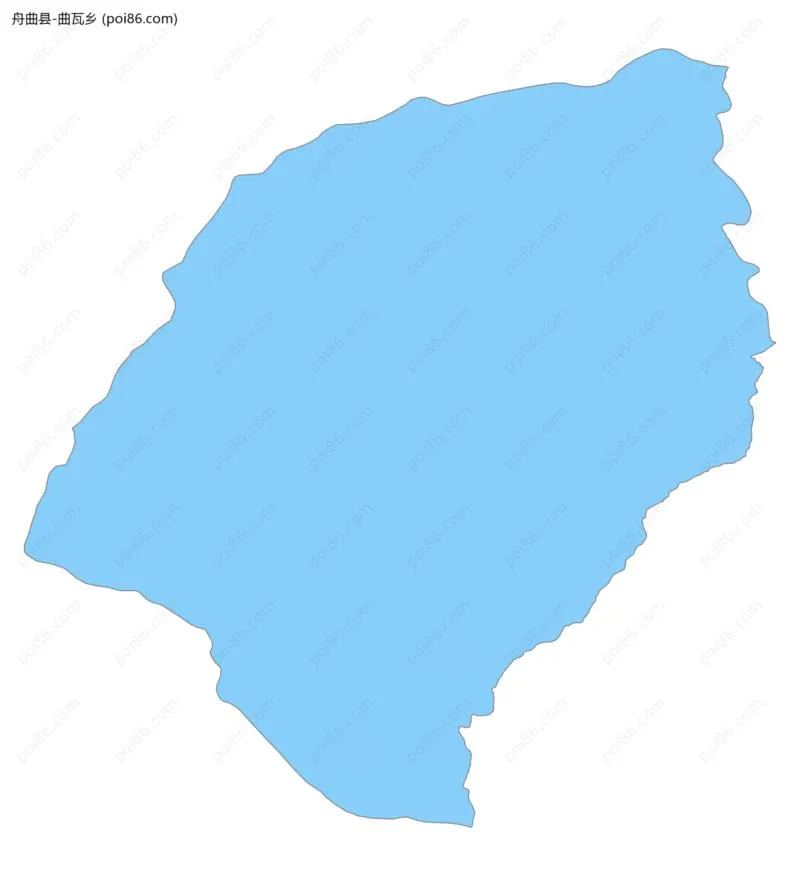 曲瓦乡边界地图