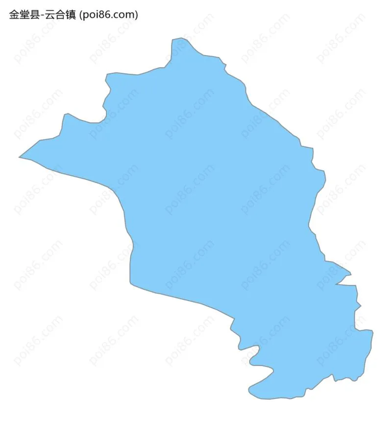 云合镇边界地图