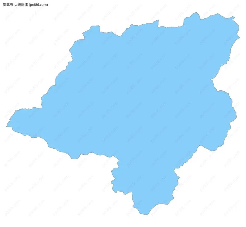 大埠岗镇边界地图