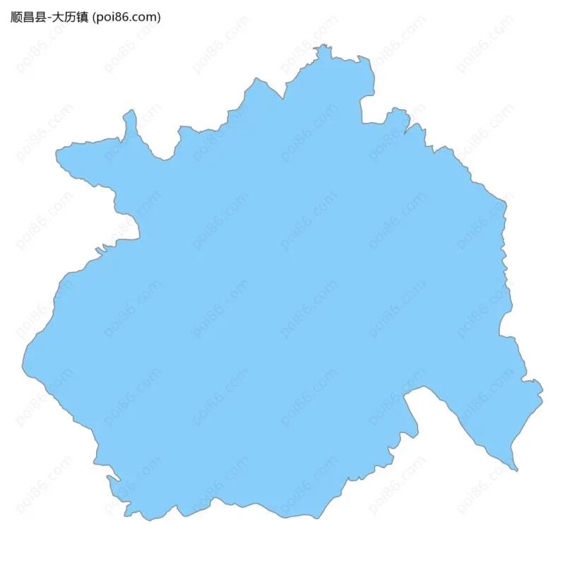 大历镇边界地图