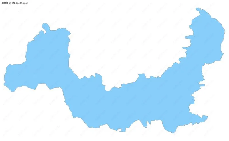 大干镇边界地图