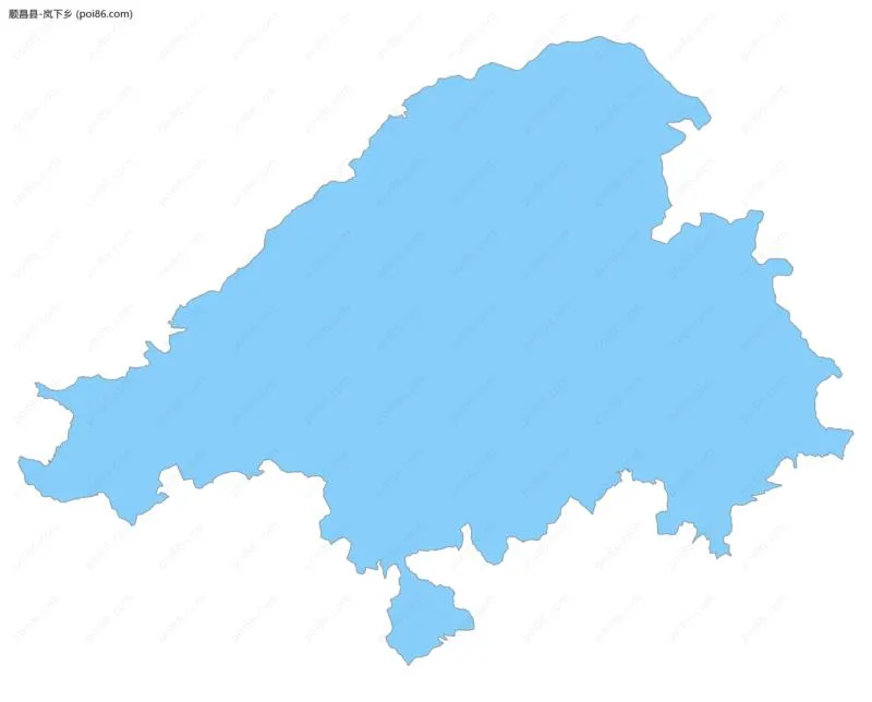 岚下乡边界地图