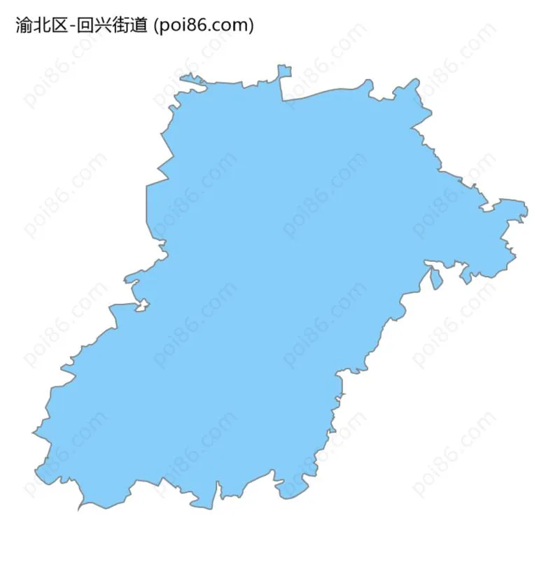 回兴街道边界地图