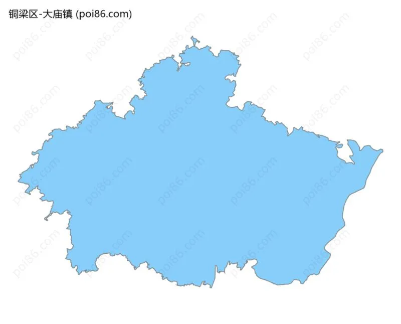 大庙镇边界地图