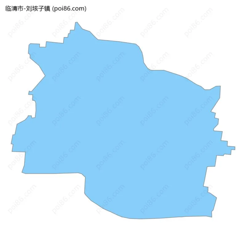 刘垓子镇边界地图