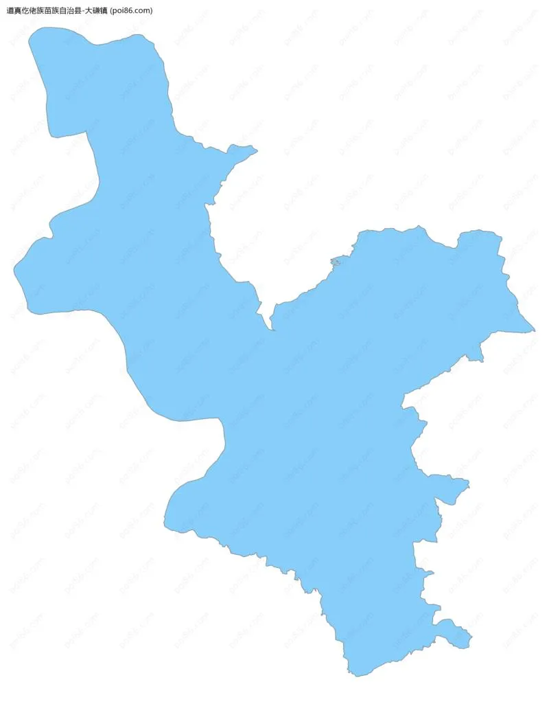 大磏镇边界地图