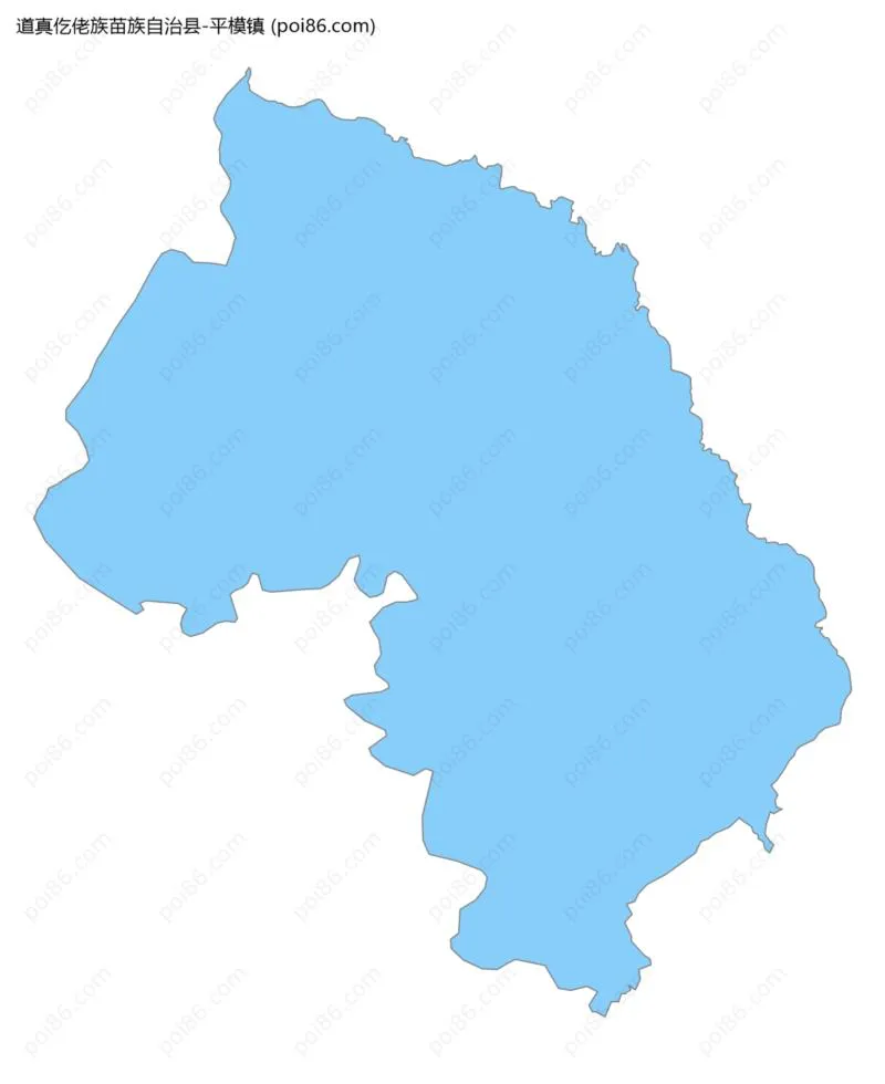 平模镇边界地图