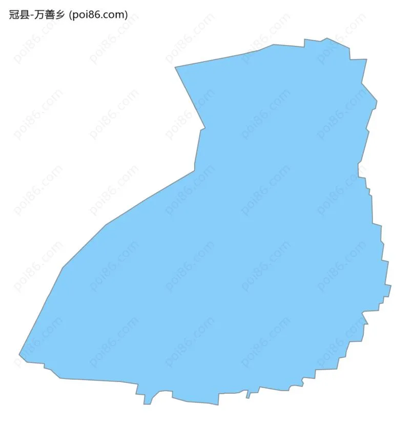 万善乡边界地图