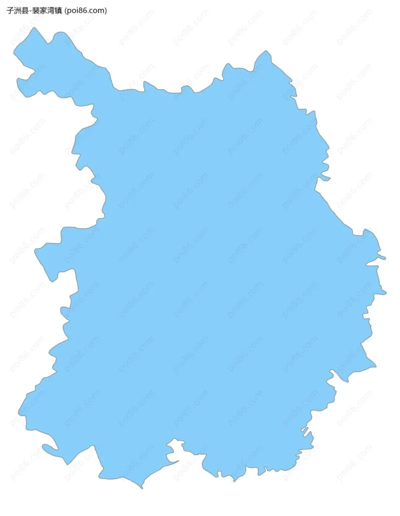 裴家湾镇边界地图