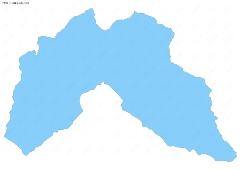 八仙镇边界地图