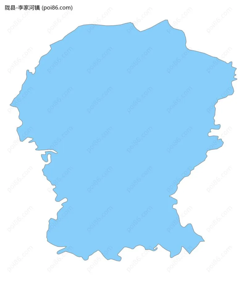 李家河镇边界地图