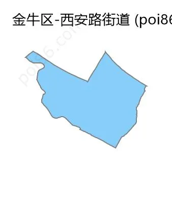 西安路街道边界地图