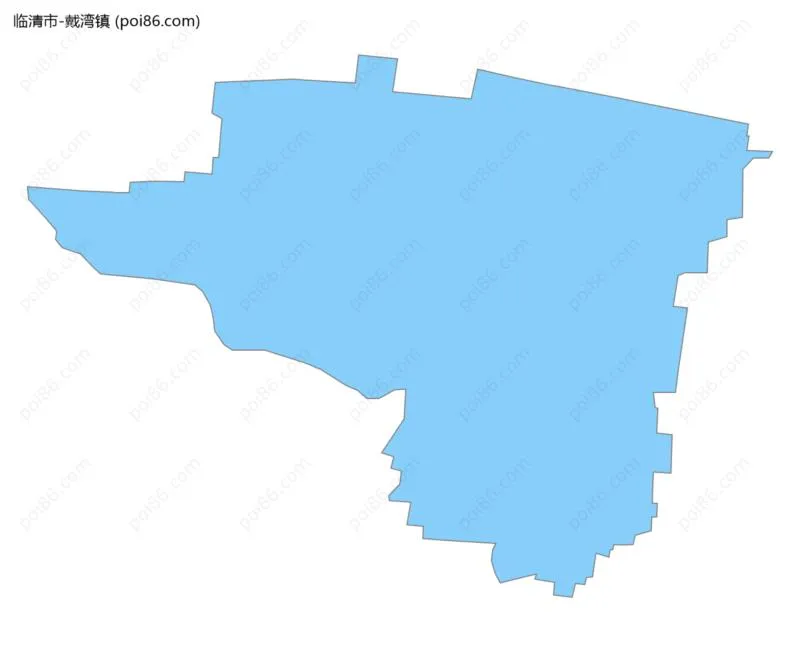 戴湾镇边界地图