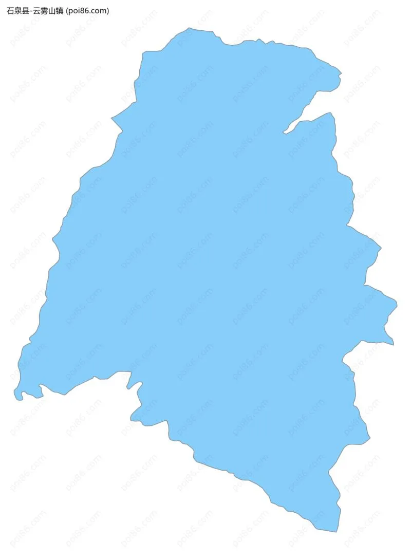 云雾山镇边界地图