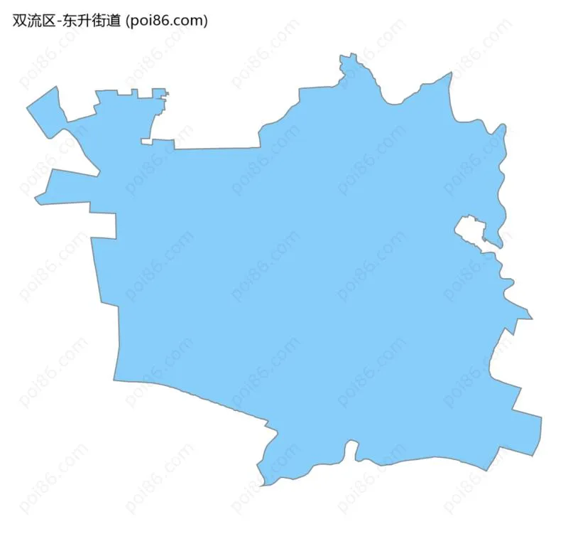 东升街道边界地图