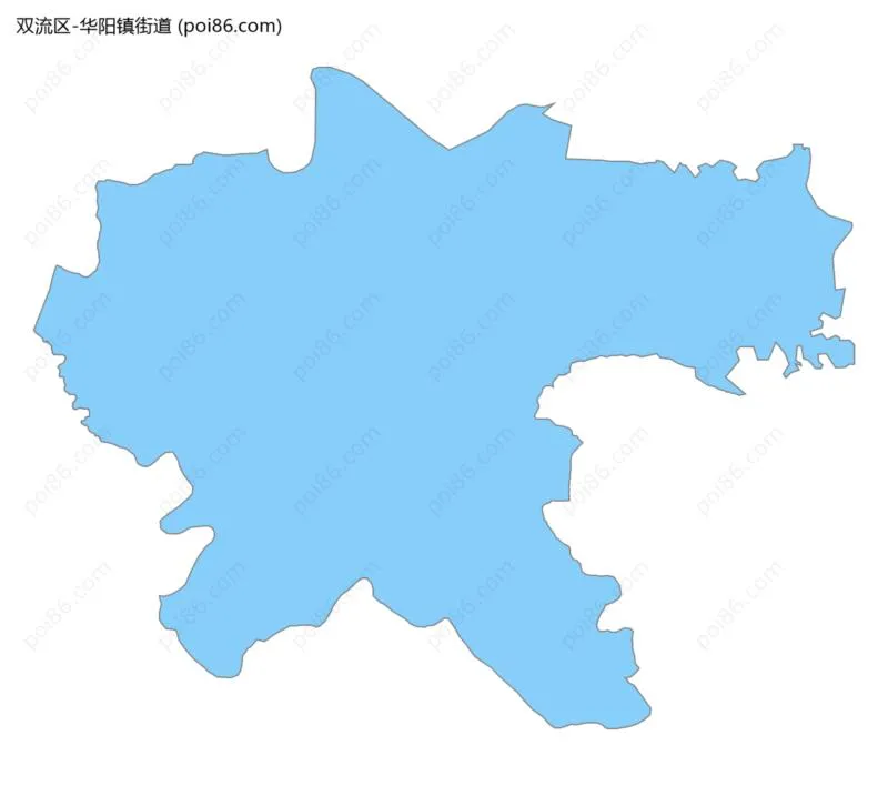 华阳镇街道边界地图