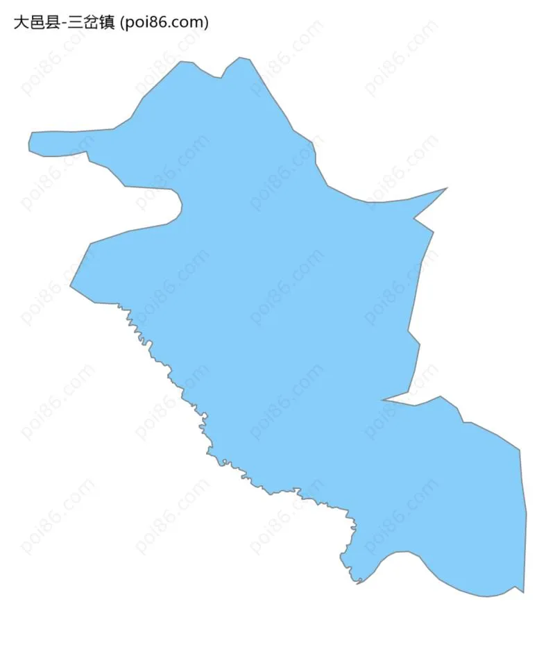三岔镇边界地图