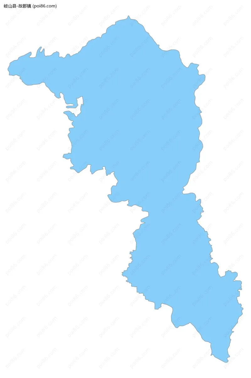 故郡镇边界地图