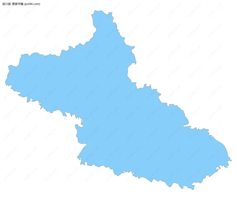 贾家坪镇边界地图