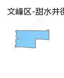 甜水井街道边界地图