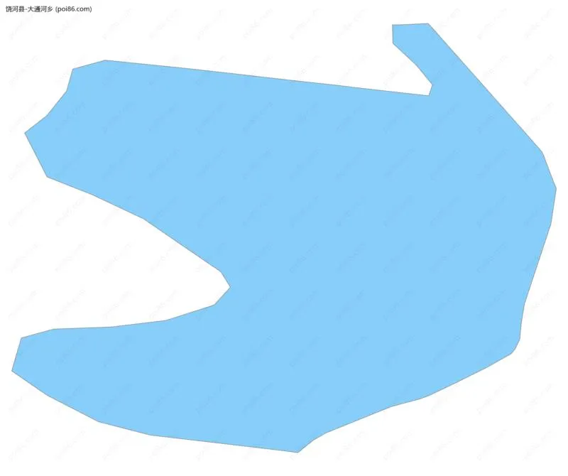 大通河乡边界地图