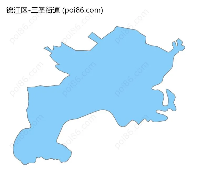 三圣街道边界地图