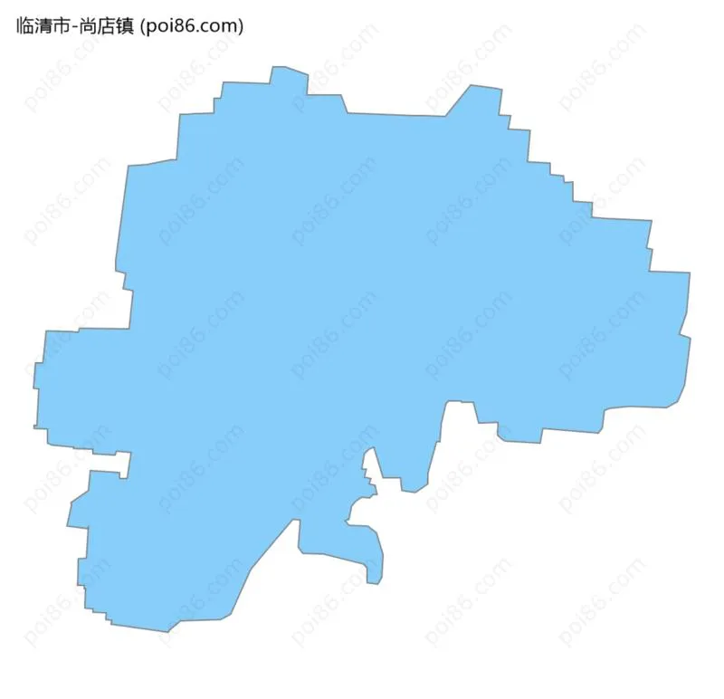 尚店镇边界地图