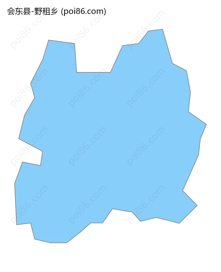 野租乡边界地图