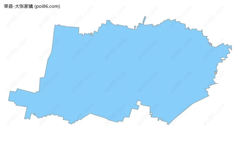 大张家镇边界地图