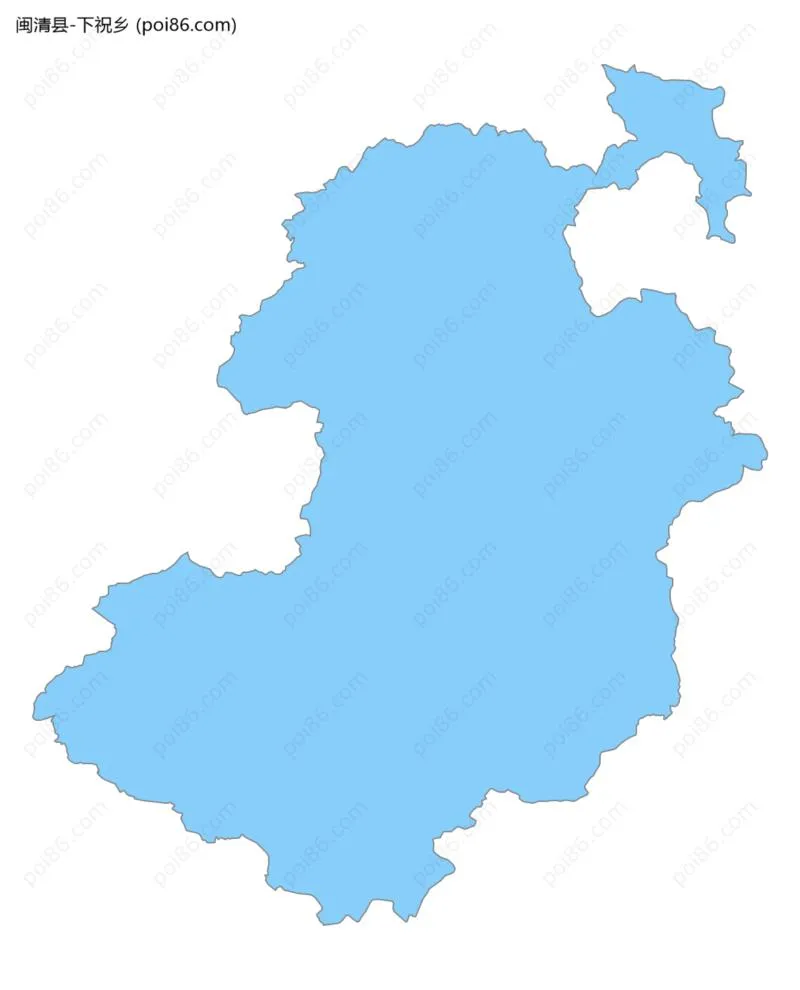 下祝乡边界地图