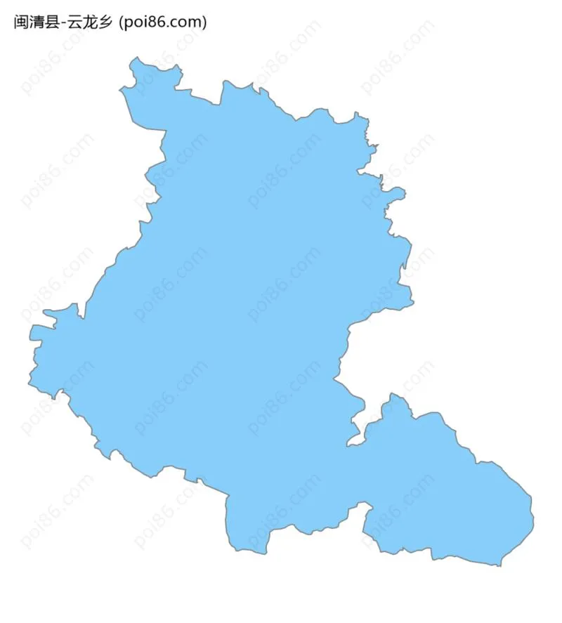 云龙乡边界地图