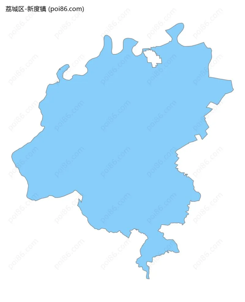新度镇边界地图