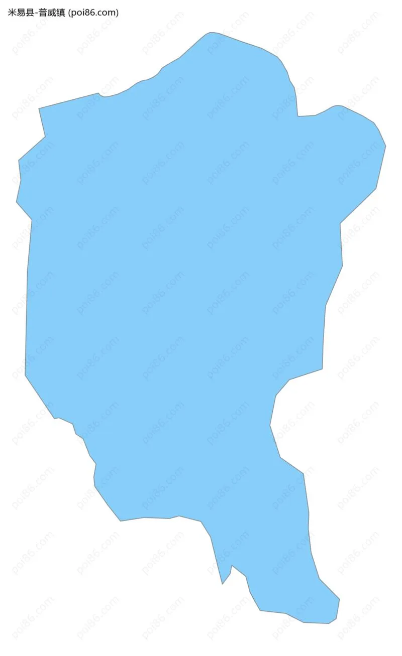 普威镇边界地图