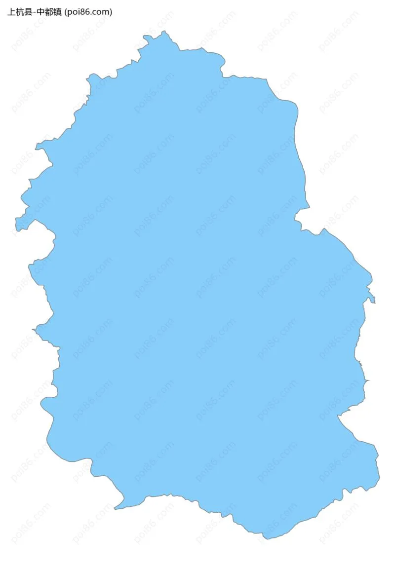 中都镇边界地图