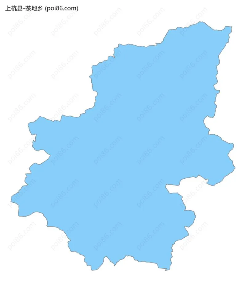 茶地乡边界地图