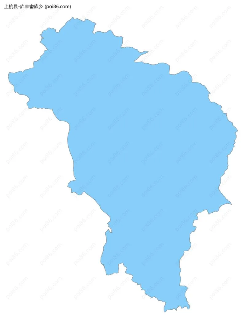 庐丰畲族乡边界地图