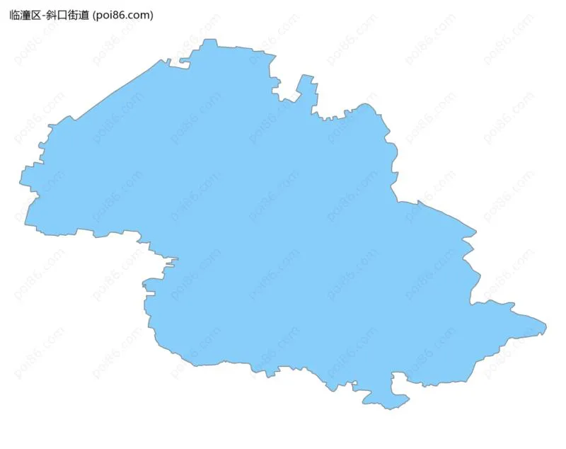 斜口街道边界地图