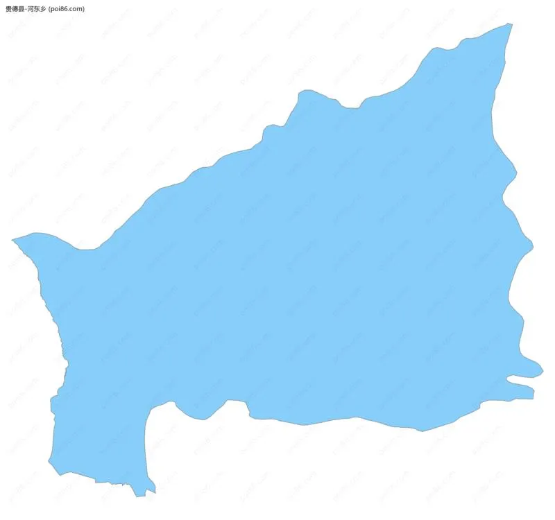 河东乡边界地图